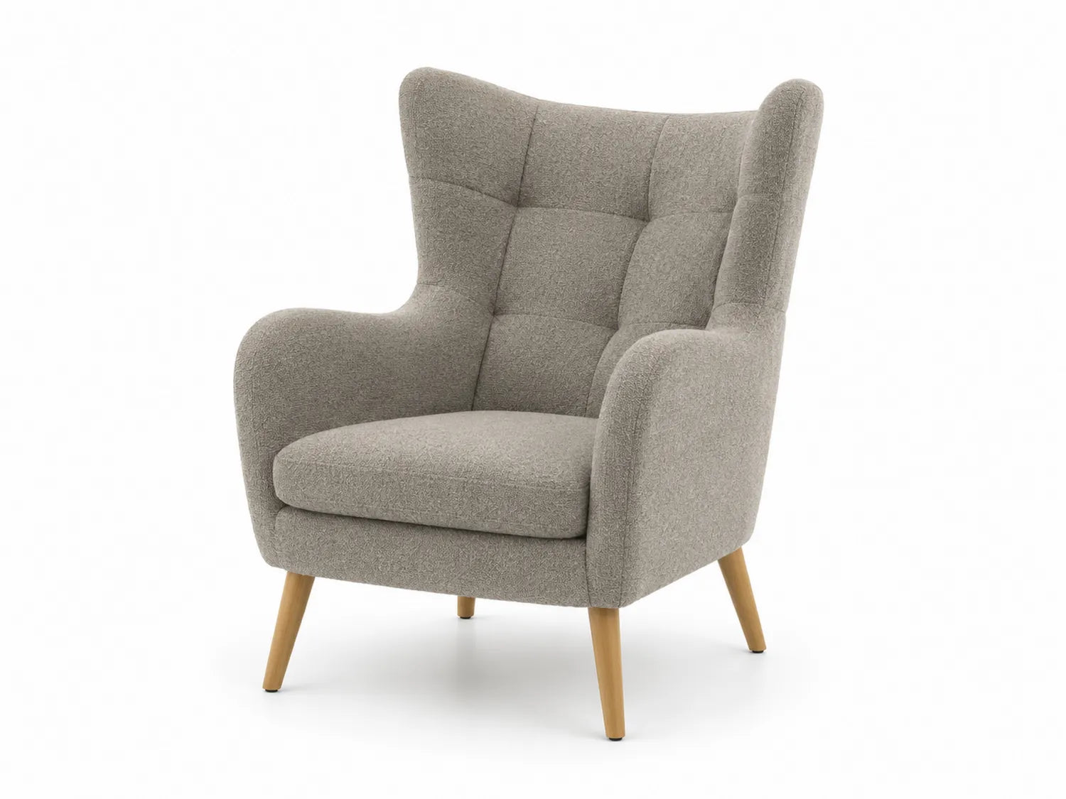 Poltrona in tessuto con gambe in legno 80x90x100 cm